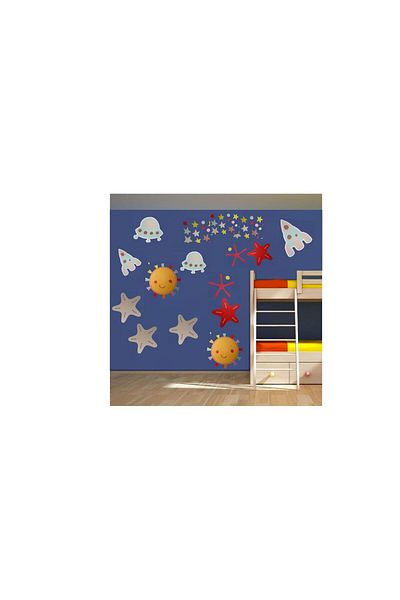 Bosphorus Wall Decoration Sticker Alien Pattern PVC 50x70 cm XFG141