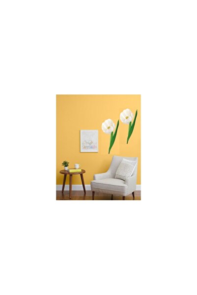 Bosphorus DUVAR SÜSÜ (STİCKER) 2 ADET ÇİÇEKLİ ŞEFFAF FİLMLİ PVC 70X50X0,5CM