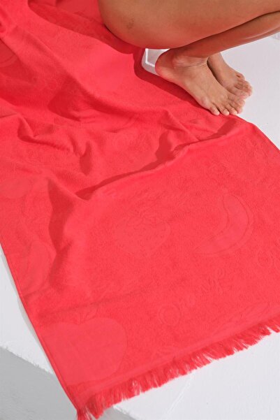 Homelover 100% Cotton Peshtemal Tassel Detail Beach Sea Towel Berry 70x150