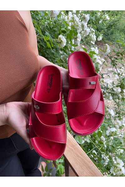Hızlı Al Soft Leather Water Resistant Slippers