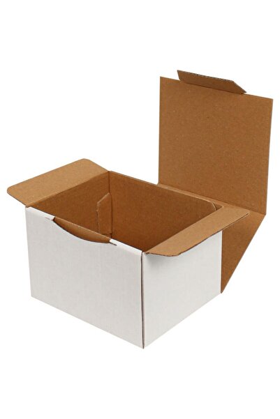 Genel Markalar 12,5x10,5x8cm Kutu - Kilitli Kutu - 0,4 Desi Kutu - Beyaz - [1...