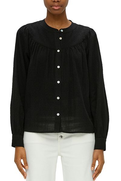 QS by s.Oliver Bluse és Dobby-Struktur