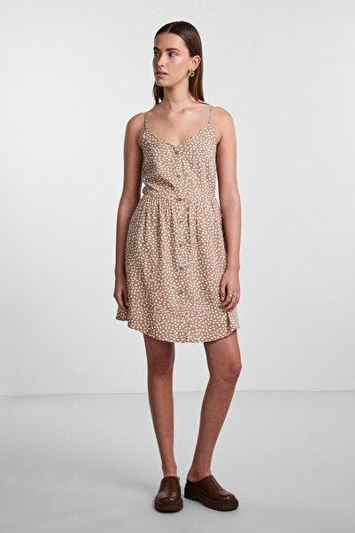 PIECES Φόρεμα Γυναικείο/Κοριτσί Ασημένιο Βιζόν