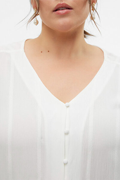 Veromoda Curve VMCKANVA SS TOP WVN GA CUR