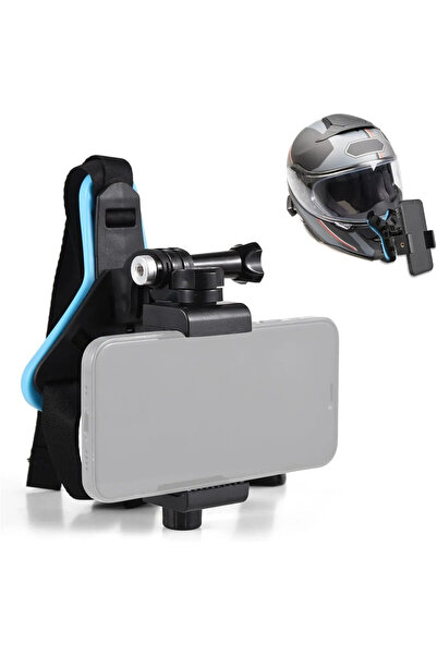 fimtech Ayarlanabilir Telefon ve Aksiyon Kamera ile uyumlu Kask Çene Bağlantı...