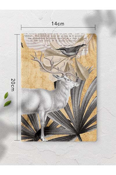 Postifull دفتر ملاحظات غير مبطن، دفتر ملاحظات عتيق ذو طابع ريترو، دفتر ملاحظات عتيق، 64 صفحة 14*21 سم