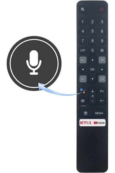 ATA ELEKTRONİK Tcl Ses Komutlu Rc901v Fmr1 55p725 Android 4k Led Akıllı Tv Ku...