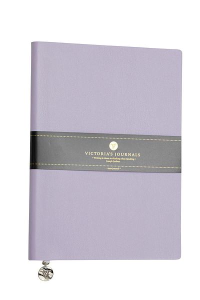 Victoria's Journals Smyth Classic Flexible Cover Striped Notebook, 14.8x21 cm - Lilac