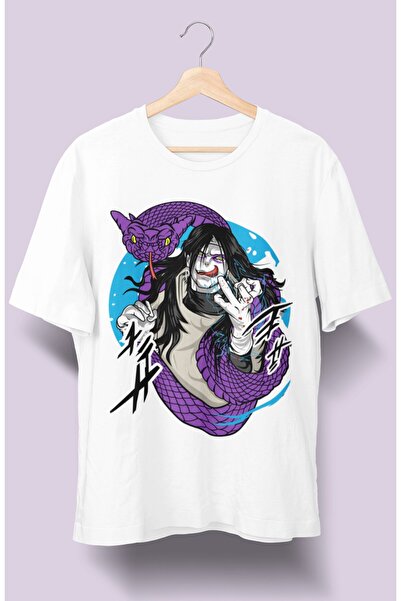 Fuddy Moda Oversize kroj Naruto Orochimaru Štampano T-shirt , unisex anime Št...