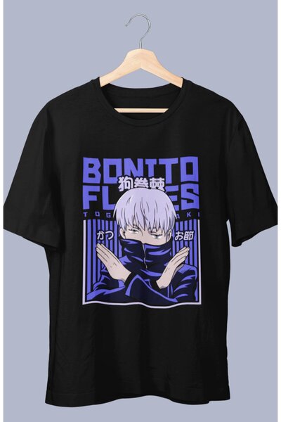 Fuddy Moda Oversize JJK Toge Inumaki Printed T-shirt, Unisex Anime Printed T-...