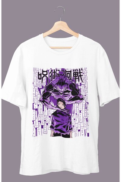 Fuddy Moda Oversize kroj Jujutsu Kaisen Purple Yuta Okkotsu Štampano T-shirt ...