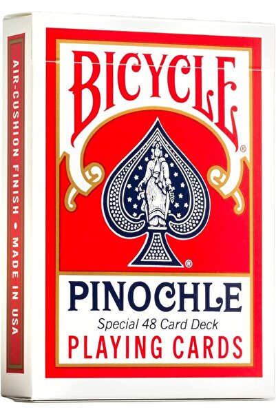 Bicycle Pinochle Game Card Red Deck