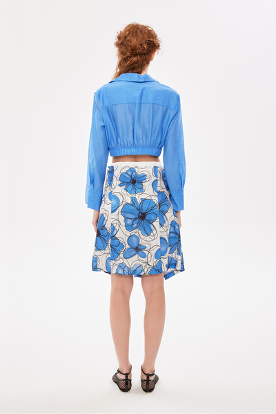 Berr-ın Міні-спідниця з візерунком, синя