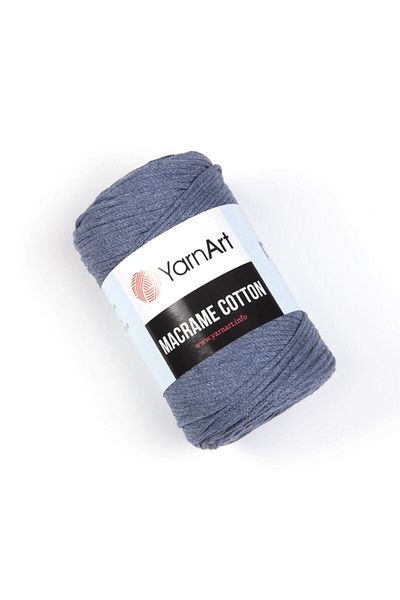 Yarnart Macrame Cotton - Μακραμέ Χειροποίητο Νήμα Πλεκτομηχανής Τζιν Μπλε-761