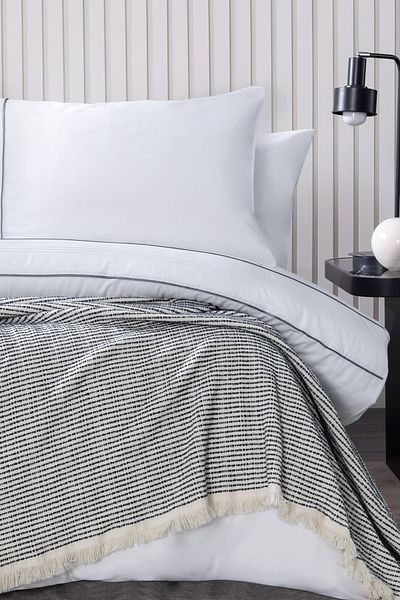Yataş Nesta Anthracite Double Bedspread