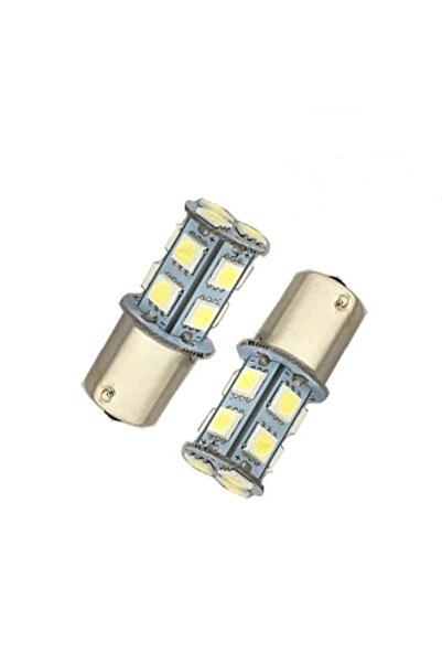 Genel Markalar Tek duy düz tırnak led ampul 13SMD 3W 12V MAVİ / LAAM696