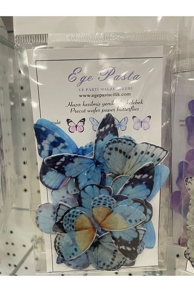 Ege Pastacılık Edible Butterfly Cake Decoration