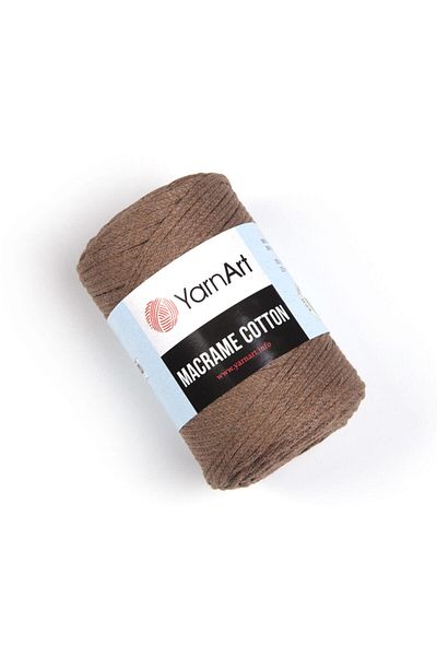 Yarnart Macrame Cotton - Μακραμέ Χειροποίητο Νήμα Πλεξίματος Milky Brown-788