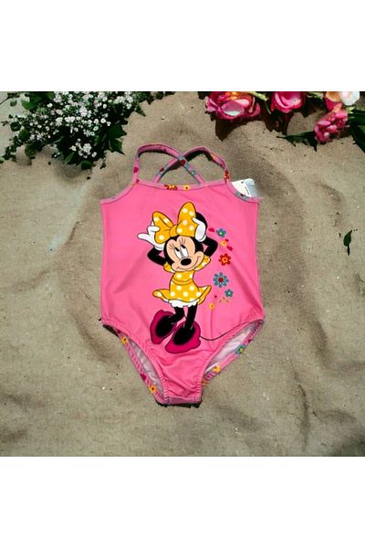 Esterella Disney printed girls μαγιό - Παιδικό μαγιό με χιαστί λουράκι / Lol-Mickey-Frozen Girls μαγιό