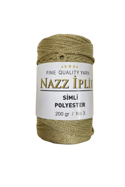 Nazz Fir de tricotat manual din poliester cu sclipici 200 gr
