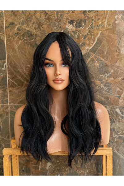 Peruk Avm Luxury Siyah DoğalDalgalı Vip Özel Model
