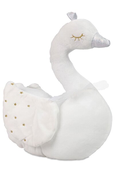 DEDE Çocuk Yumuş Beyaz Kuğu Soft Yastık 35 Cm Peluş Oyuncak Uyku Arkadaşı