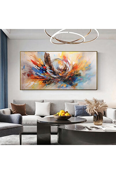 Z Concept Yağlı Boya Dokulu Soyut Tablo