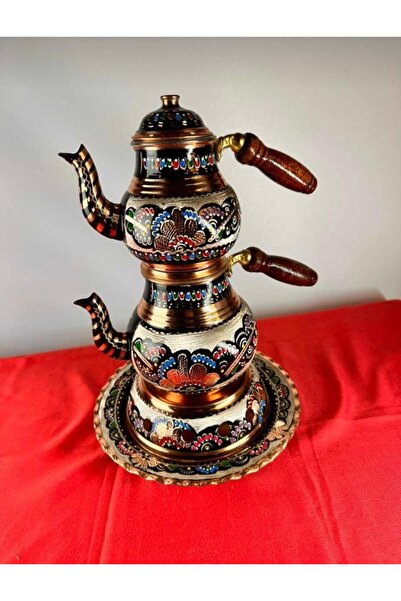 uzunoğlu bakır ürünleri Bakır Çaydanlık Büyük Boy