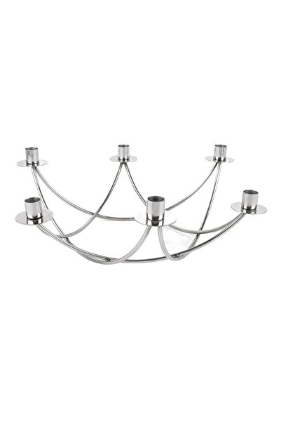 Mikasa Moor Gümüş 6 Kollu Şamdan 47x42x16cm