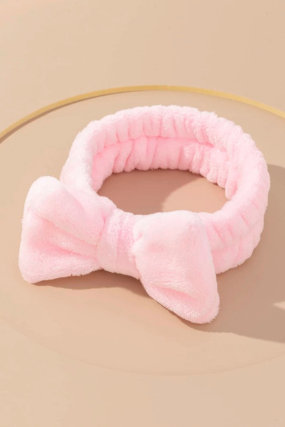 C&E Design Peluş Renkli Fiyonk Makyaj Ve Banyo Bandı