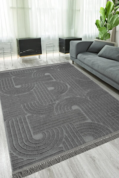 NaRStore Home İskandinav Dokuma Bukleli Modern Geometrik Salon Halısı Mutfak ...