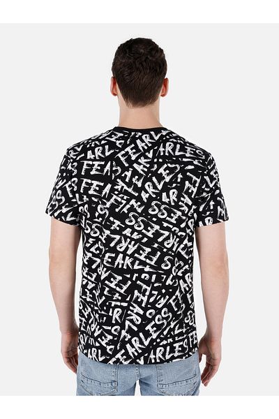 Colin's Tricou negru pentru bărbați - mâneci