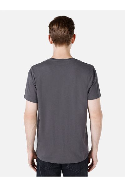 Colin's Regular Fit Crew Neck Printed Anthracite Men's Short Sleeve T-Shirt Cl 1068521
