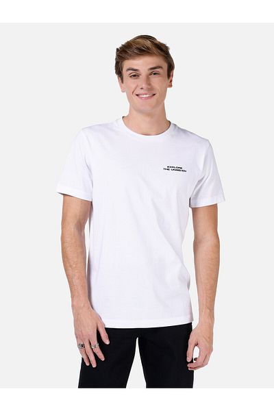 Colin's Tricou alb pentru bărbați - mâneci