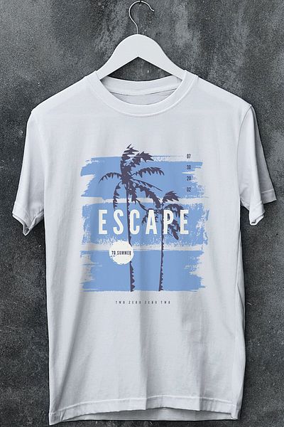 MYADA Tricou supradimensionat cu imprimeu Escape, imprimat cu palme
