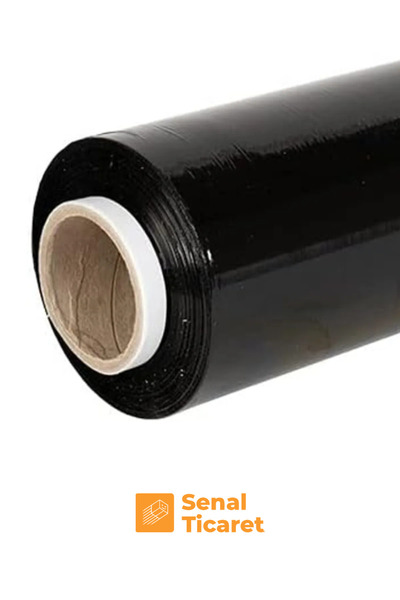 senal ticaret Net 50 Metre 23 Mic Kalın Siyah Eşya Mobilya Sarma Koruma Ambal...