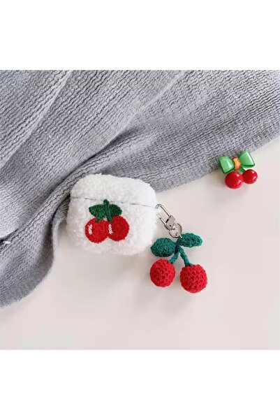 Casen Pro 2. Nesil Uyumlu Tasarımlı Airpod Uyumlu Peluş Kumaş Kulaklık Kılıfı