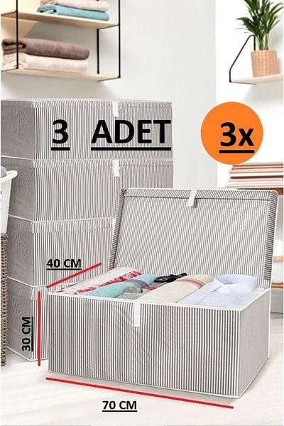 St Morritz Mega Size 70*40*30 Box Bag - 3 Lids, Multi-Purpose