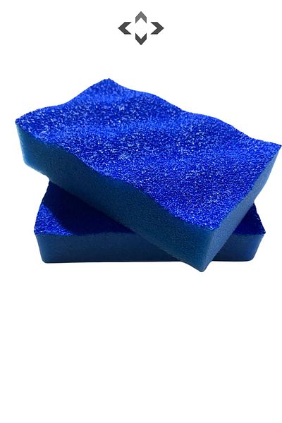 LİGROUND Blue Wave 2 Pieces Antibacterial Sensitive Teflon Cleaning Dish Sponge Non-Scratch Dish Sponge