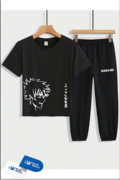 SİNSER TEKS Σετ μπλουζάκι-φόρεμα με στάμπα ''Sunnnyy'' για αγόρια/κορίτσια