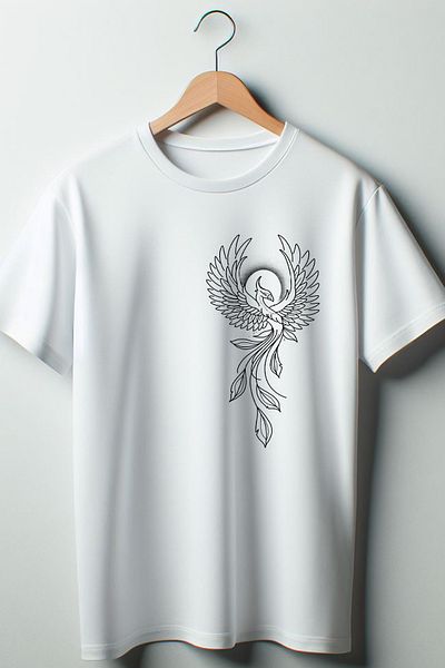 Vordevia Tricou alb cu decolteu supradimensionat cu imprimeu Anka Anime