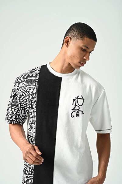 İLKCET MODA Tricou oversize unisex cu piese de înaltă calitate