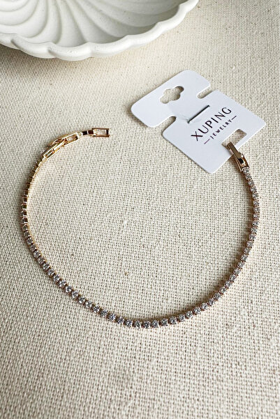 MODA Caprea Pirinç Xuping Su Yolu Kadın Bileklik Kararmaz Kadın Bileklik 18 Cm