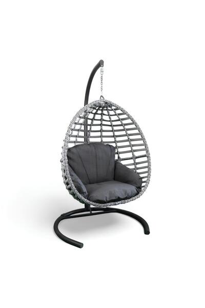 MONALİN HOME GARDEN Monalin Mobilya Sofya Classic Rattan El Örgüsü Bahçe & Balkon & Teras Salıncağı