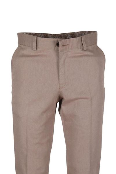 Modarar Pantaloni de in bej pentru bărbați, sezonier, croială normală RAR01180