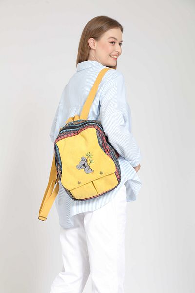 Street Bag Rucsac cu model boem cu broderie etnică Koala - Utilizare zilnică în călătorii