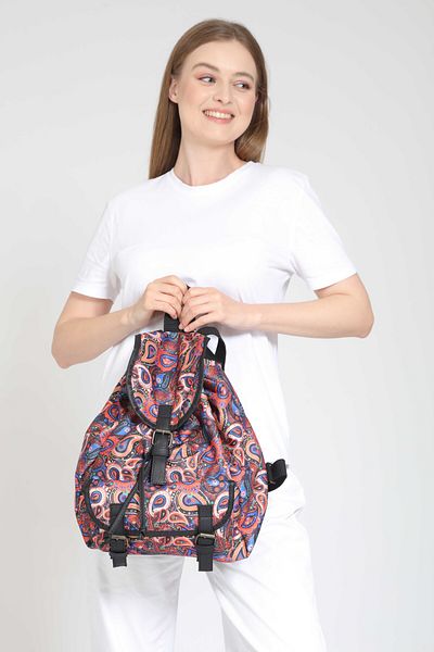 Street Bag The Mallorcan Ethnic Patterned Daily Travel Backpack with Cover