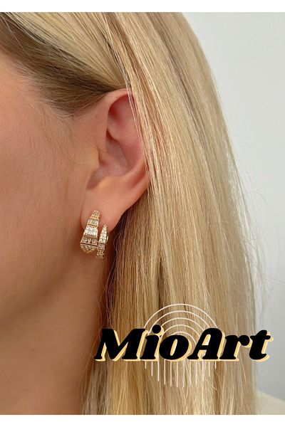 MioArt تريند المرأة الفاخرة هوب الأفعى الأقراط سلسلة خاصة