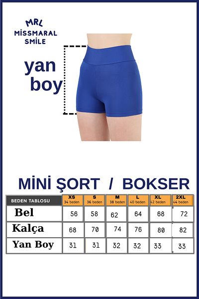 missmaral Női mini leggings tengeri medencés rövidnadrág Saks kék napi használatra feszesítő fitt megjelenés 1080
