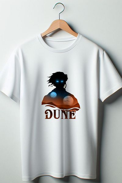 Vordevia Λευκό μπλουζάκι με στάμπα Dune Oversize Crew Neck